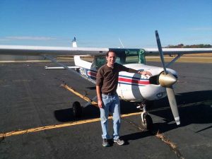 Brandon Loflin's first solo flight 11/2/2017 KHNZ